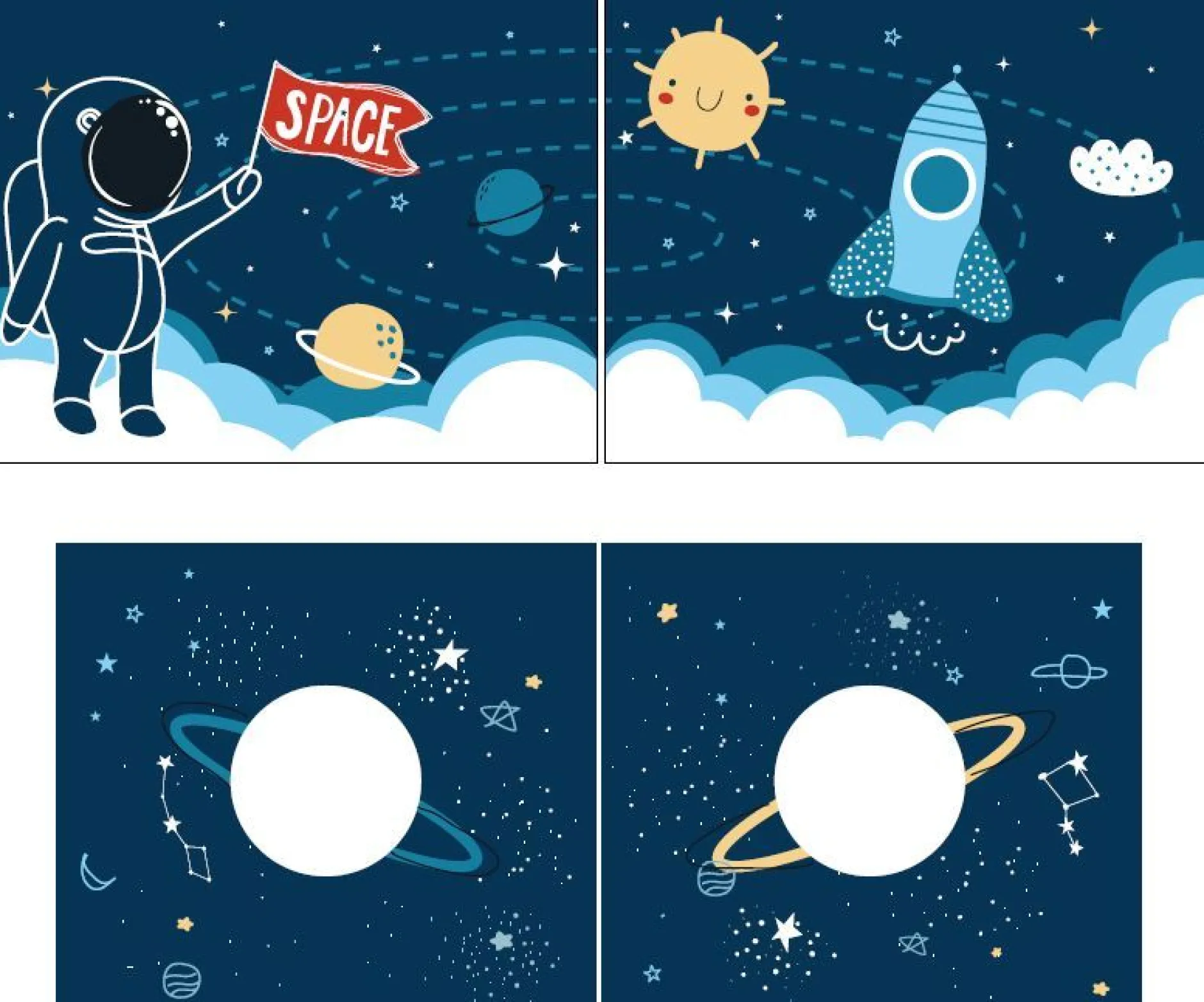 Halbhochbett mit Rutsche Astrid mit Schlafzelt Space Shuttle - weiß