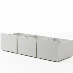 Halbhochbett Pip 90x200 cm mit 3 Schubladen und 1 Wandregal-weiß