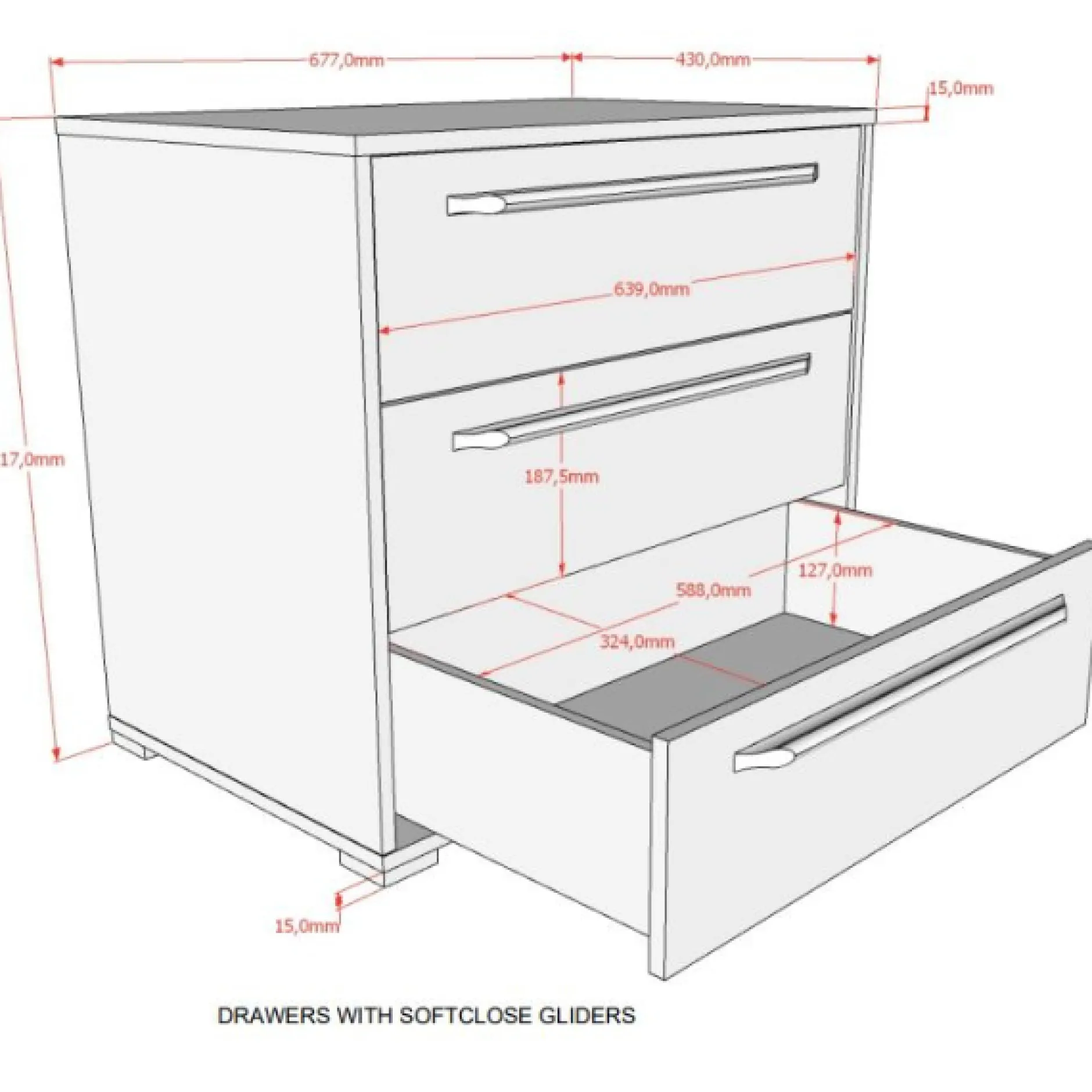 Halbhochbett Sammie 90x200cm - mit Schreibtisch und Kommode - Eiche Dekor