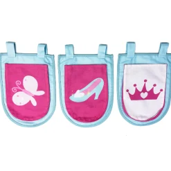Halbhochbett Scottie 90x200 cm mit Rutsche, Prinzessinnen-Spielvorhang, 3 Aufbewahrungstaschen und Betttunnel-weiß