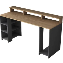 HA110 Schreibtisch | 100 % MELAMIN | Walnuss, Anthrazit