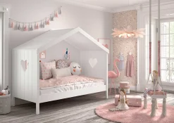Hausbett Amori 90x200 cm - weiß