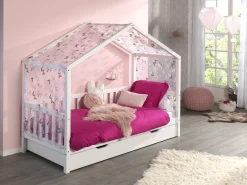 Hausbett Dallas 2 90x200 - weiß
