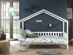 Hausbett Dallas 2 90x200 - weiß