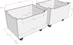 Hausbett Forrest - 90x200cm - mit Rutsche, Aufbewahrungskästen und Schlafzelt - Buche - weiß