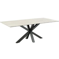Heaven Rechteckiger Esstisch - Grau Keramik, 200x100x75,5 cm