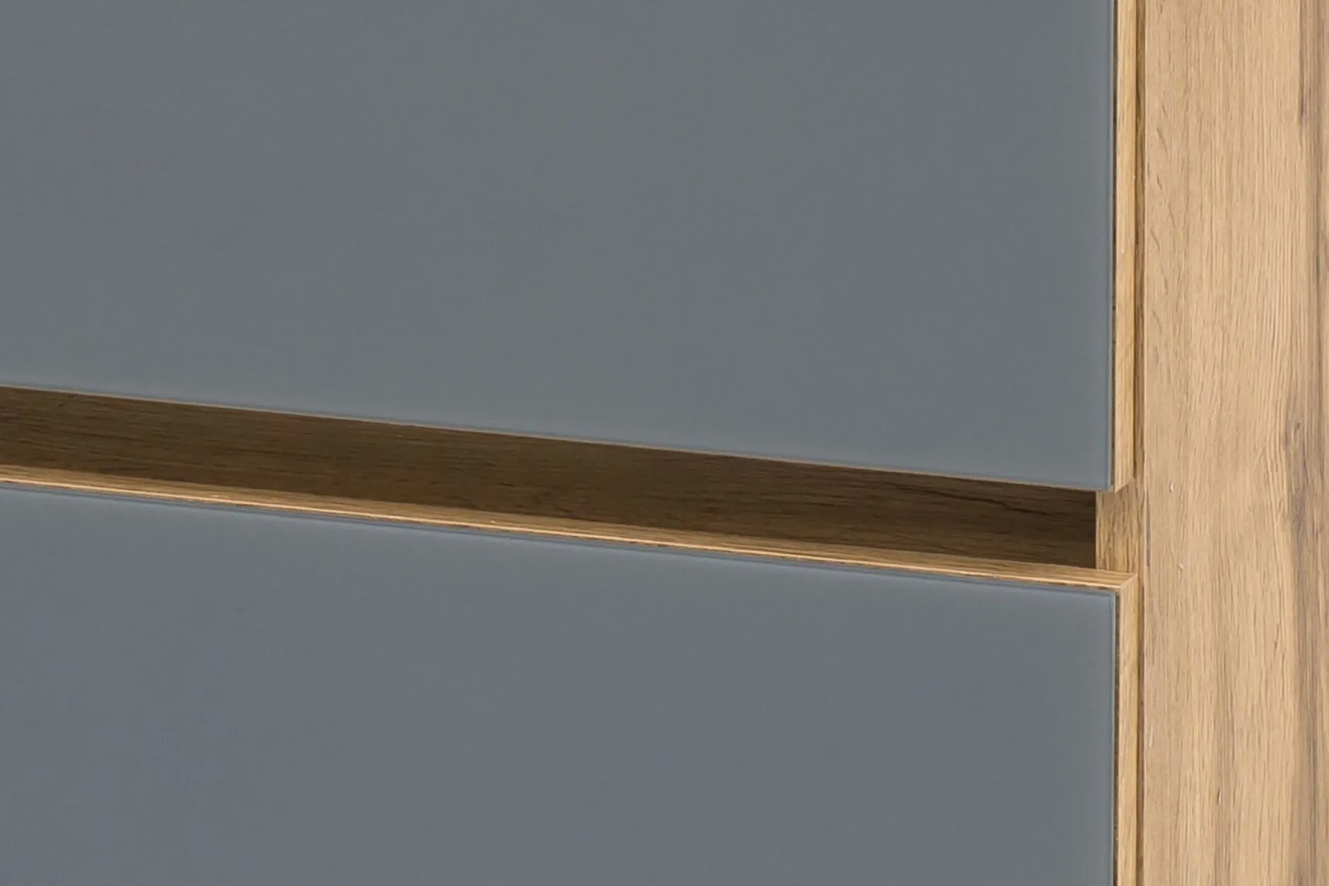 Helina 3 dreiteiliger Badezimmerschrank - Eiche/Grau
