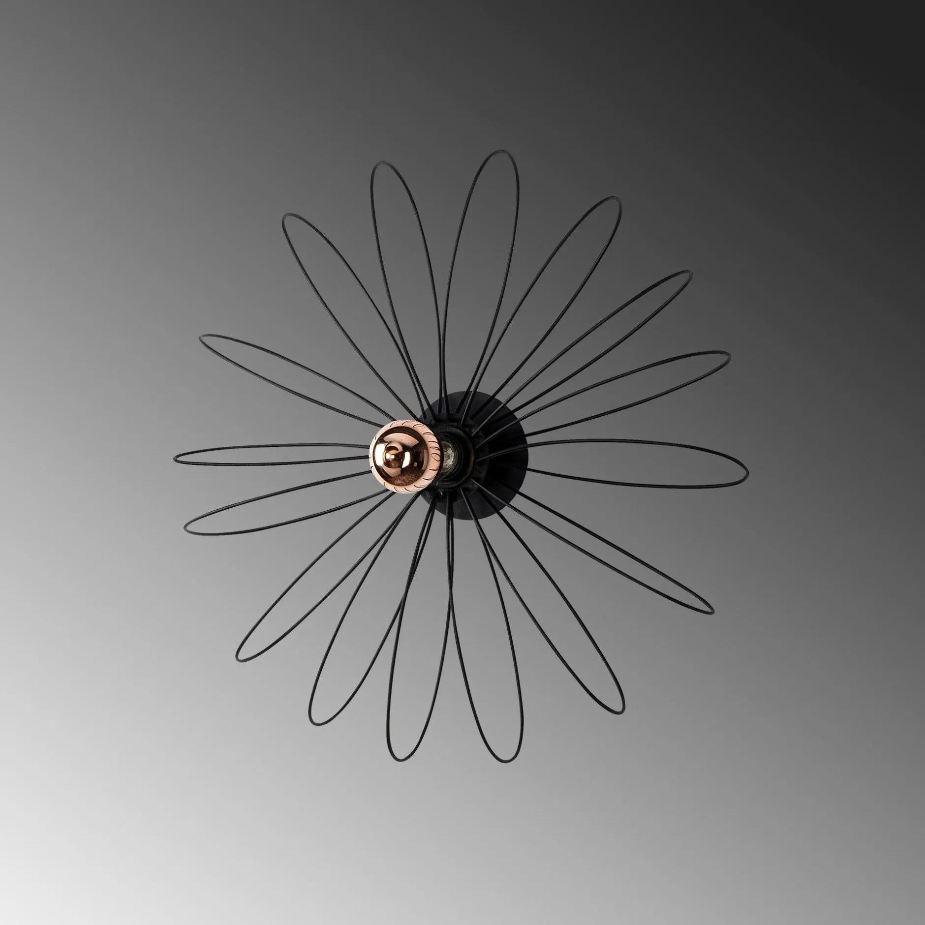 Hemdem Wandleuchte | METALLGEHÄUSE | Schwarz