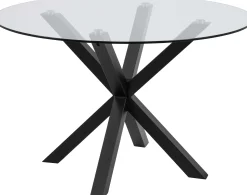 Hennie Runder Esstisch - Ø119cm - Tischplatte aus Glas
