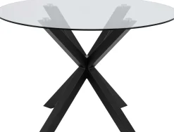 Hennie Runder Esstisch - Ø119cm - Tischplatte aus Glas