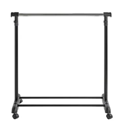 Höhenverstellbare Trolley-Garderobe, Stahl verchromt