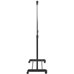 Höhenverstellbare Trolley-Garderobe, Stahl verchromt