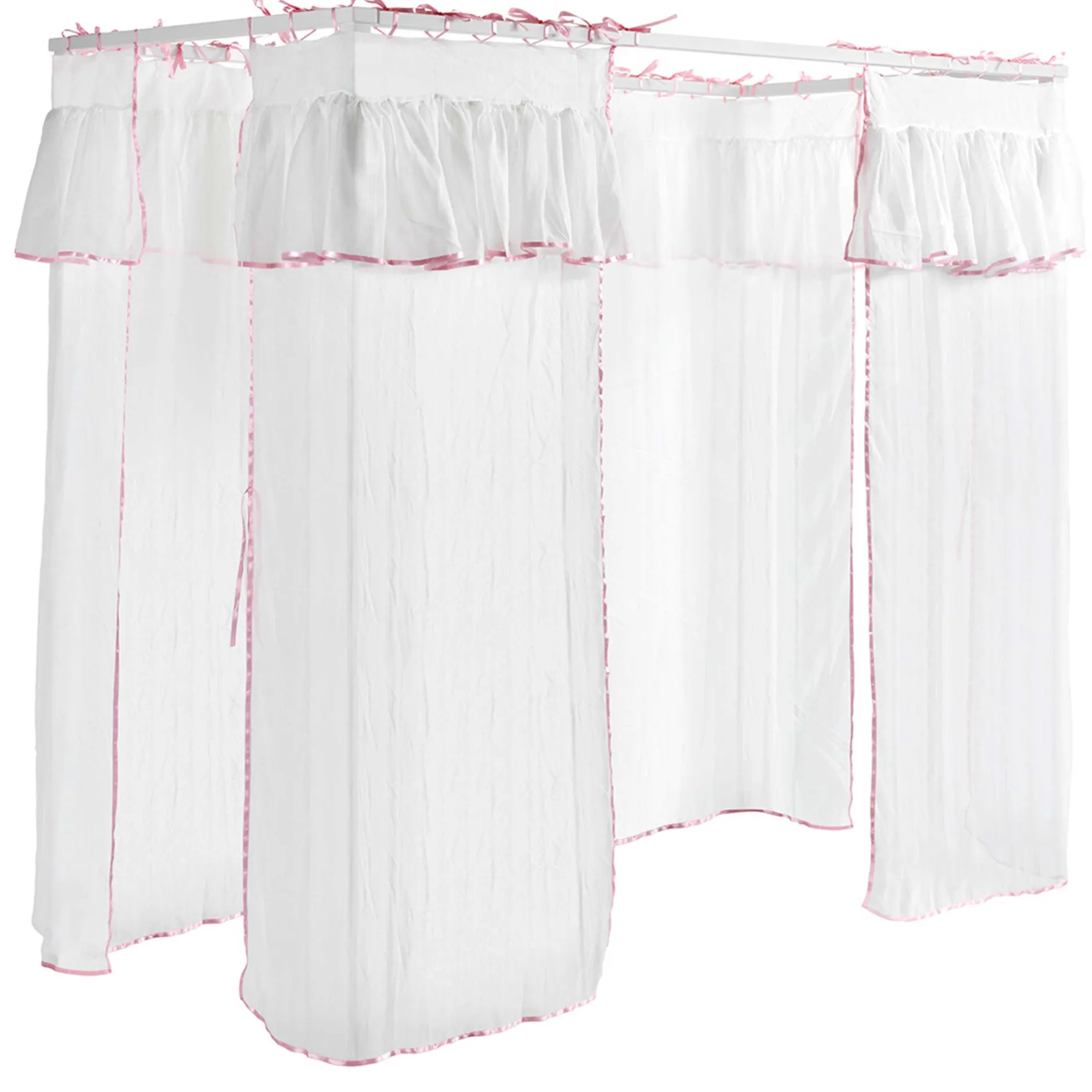 Himmelbett Amori 90x200cm mit Voile - weiß
