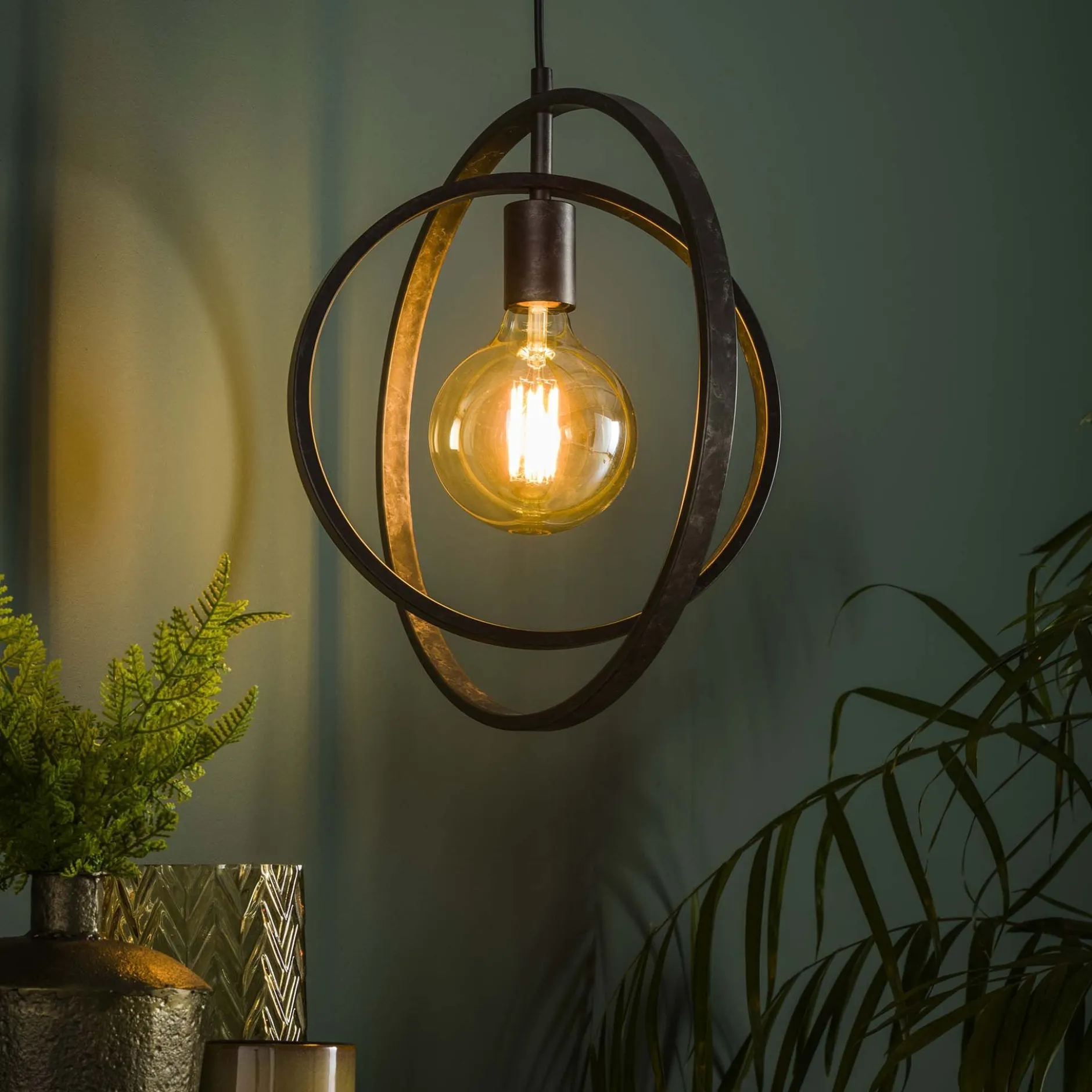 Hängeleuchte Celeste 1 Lichtquelle - anthrazit