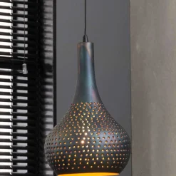 Hängeleuchte Cone 1 Lampenschirm - schwarz/braun