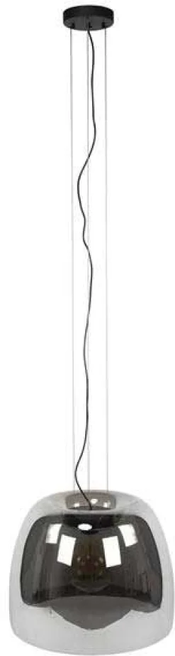 Hängeleuchte Drift - Ø48x150cm - graues Rauchglas