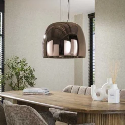 Hängeleuchte Drift - Ø48x150cm - kupferfarbenes Glas