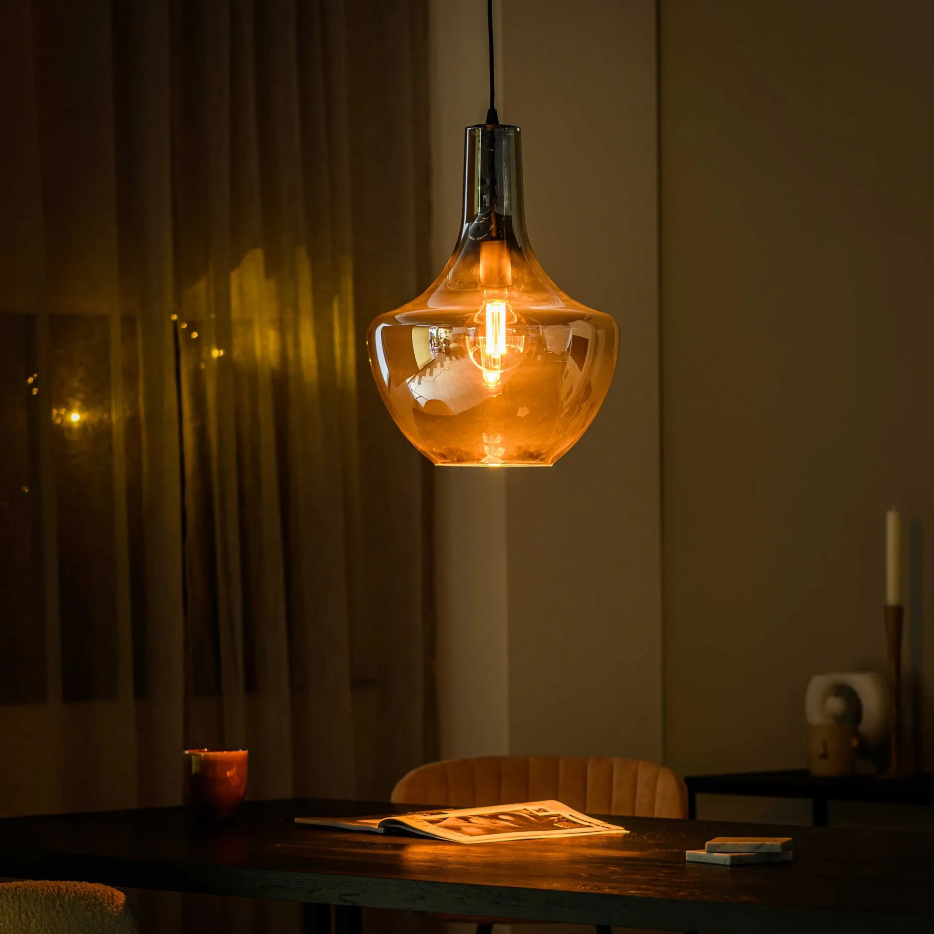 Hängeleuchte Fumé 37cm - fumé Glas