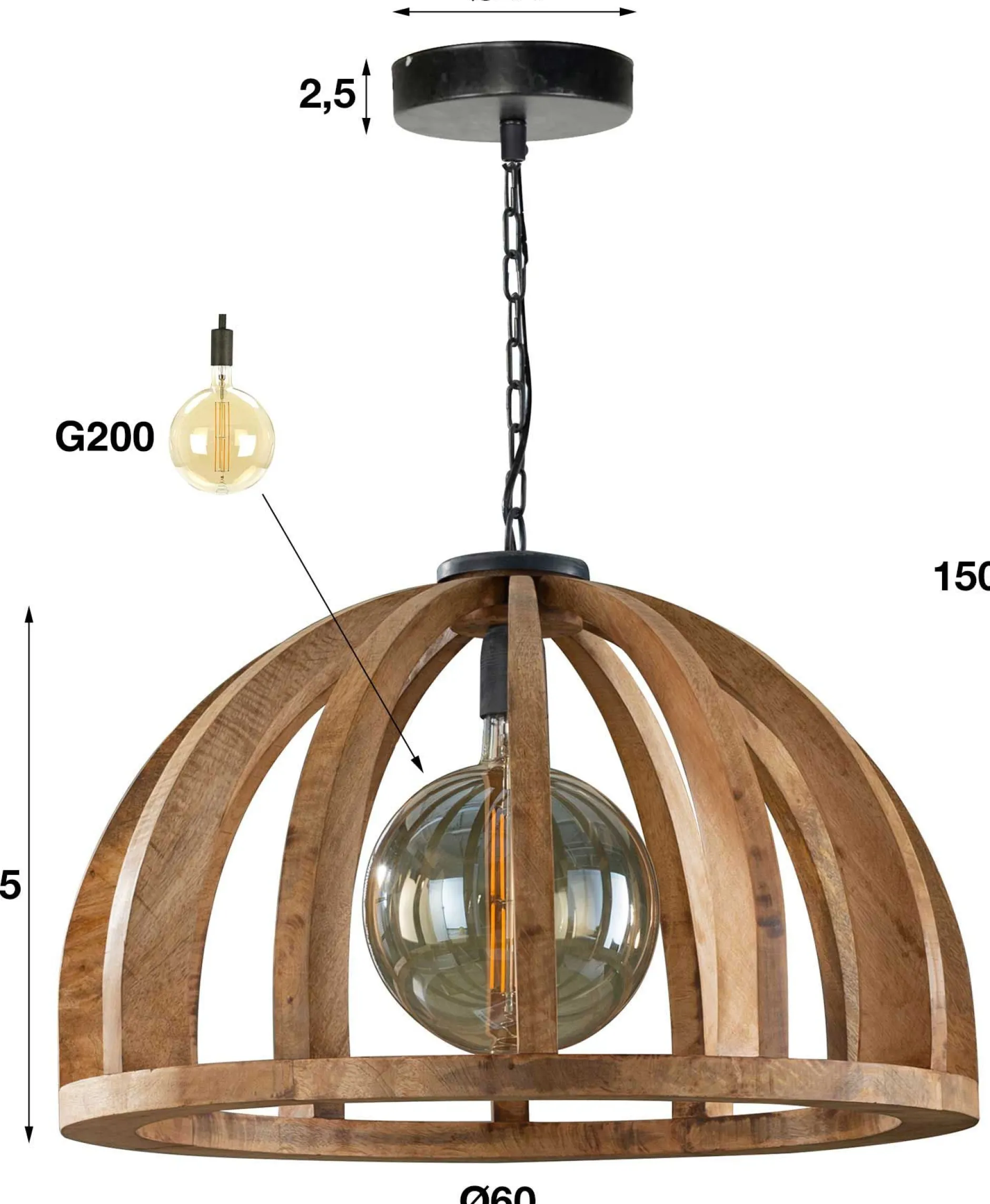 Hängeleuchte Lenno