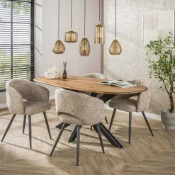 Hängeleuchte Stripe - 126x20x150cm - fünf Lampen - Fumé-Glas