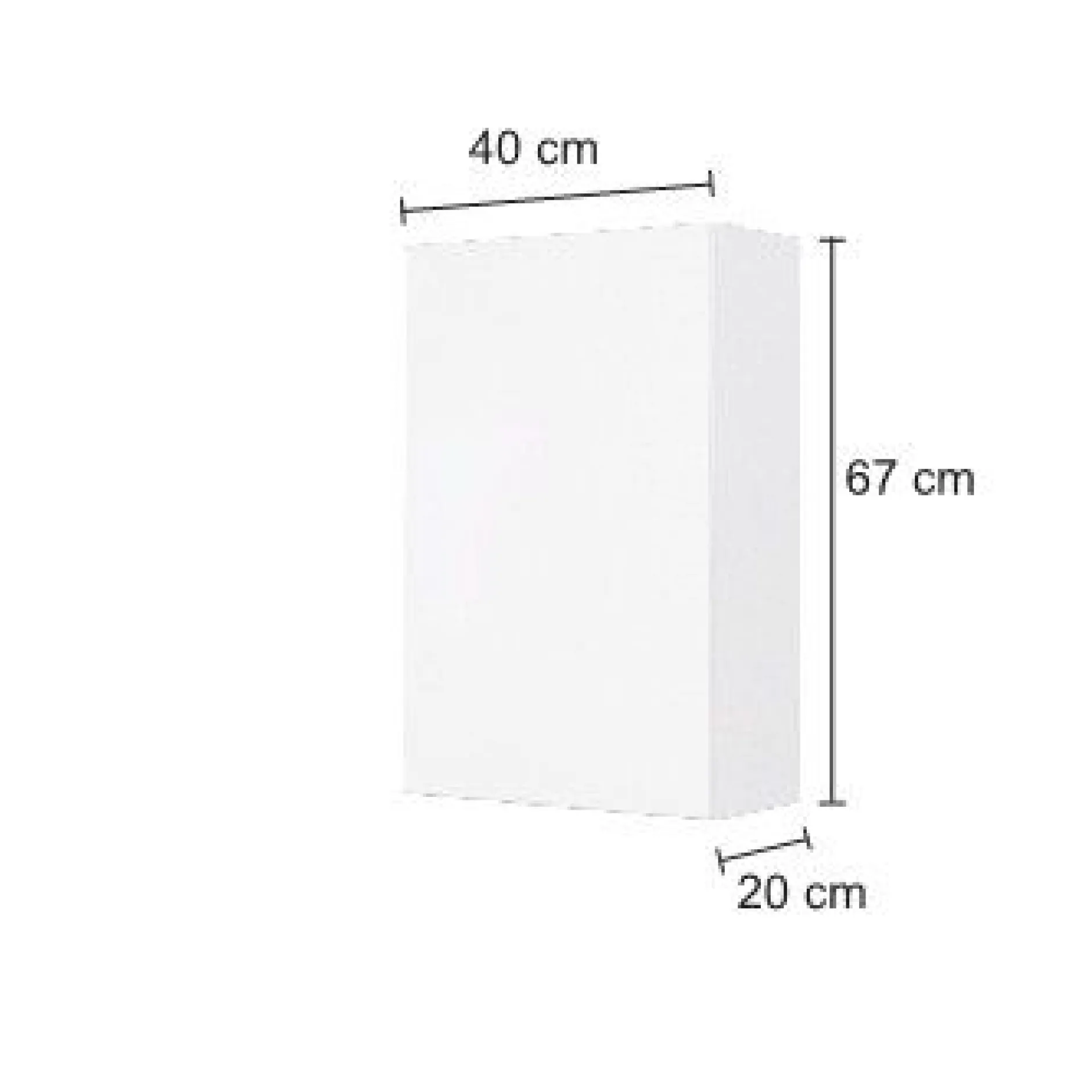 Hängeschrank Brama/Kornel 40cm 1 Tür - wotan Eiche