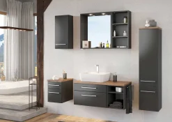 Hängeschrank Dasa 30cm 1 Tür - graphit/mattgrau