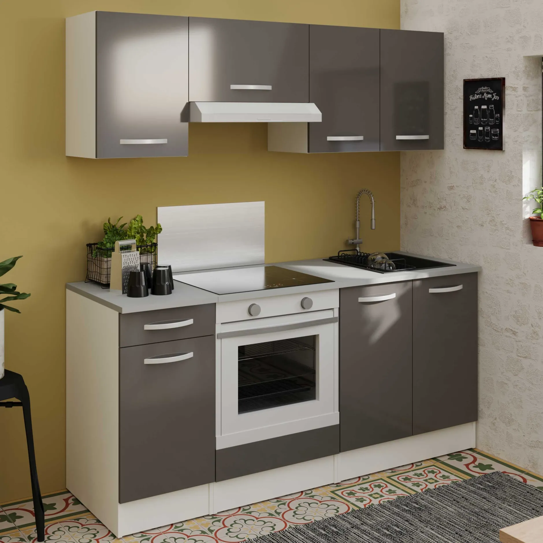 Hängeschrank Eko 40 cm - grau