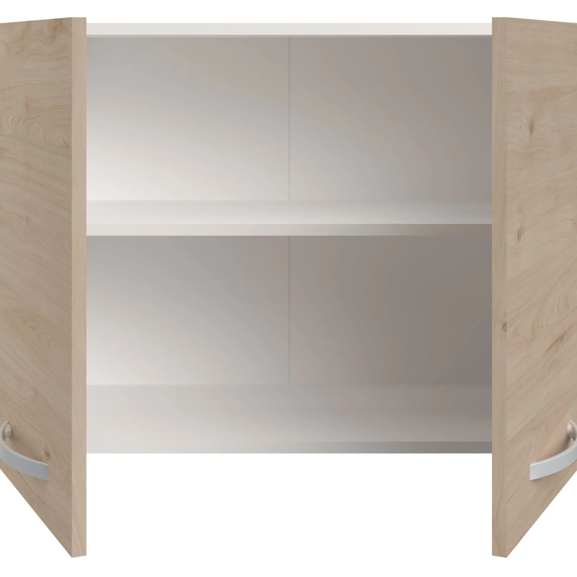 Hängeschrank Eko 80cm mit 2 Türen - Eiche