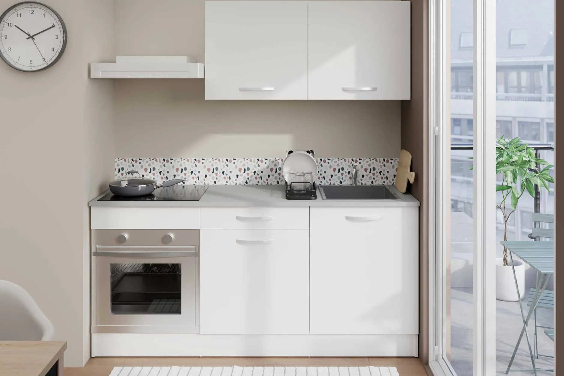 Hängeschrank Eko 60 cm - weiß