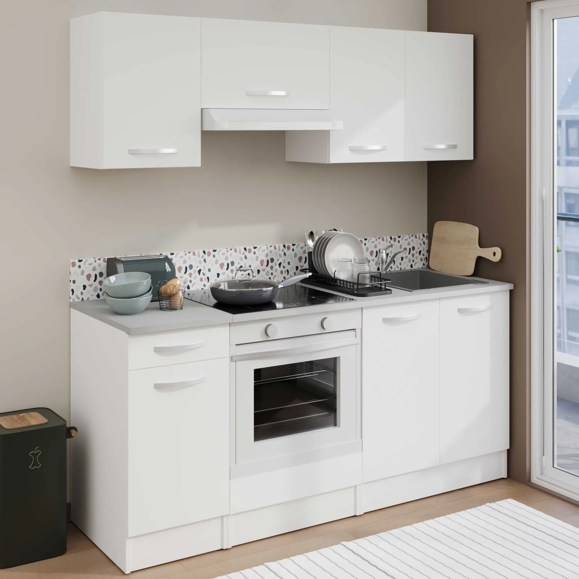 Hängeschrank Eko 40 cm - weiß