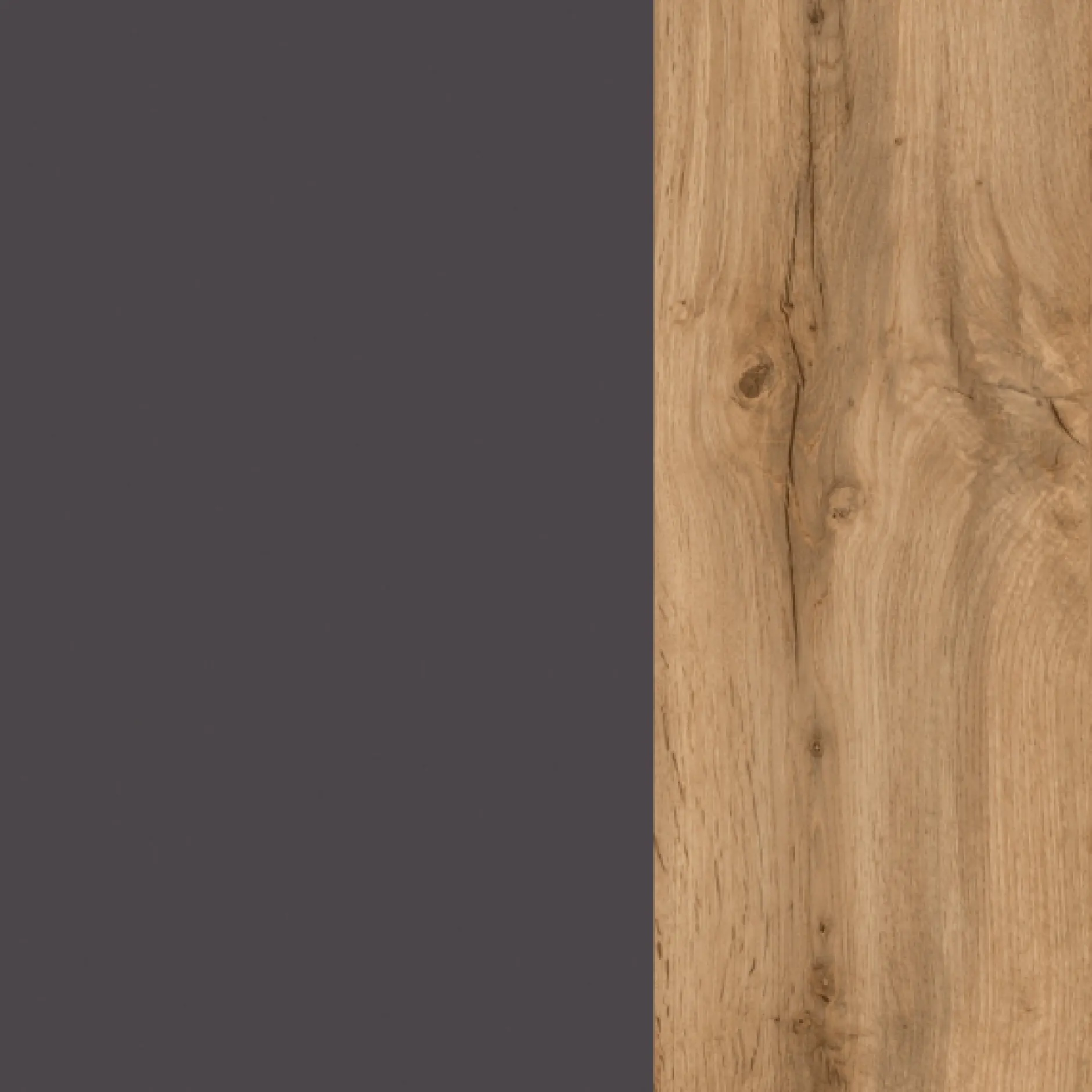 Hängeschrank Karan 60cm 1 Tür - Eiche/anthrazit