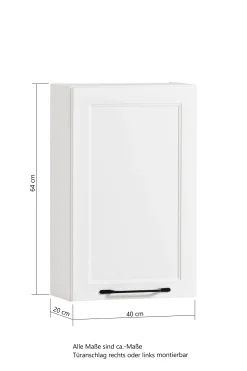 Hängeschrank Meran | 40 x 20 x 64 cm | Grau