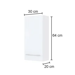Hängeschrank Sefa 30cm 1 Tür - Eiche/Weiß