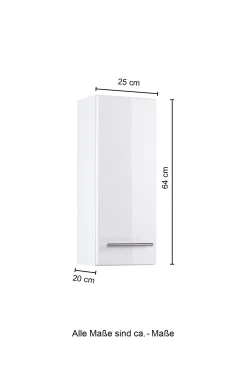 Hängeschrank Small 25cm 1 Tür - Hochglanz lila