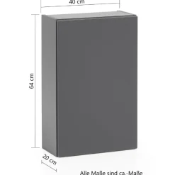 Hängeschrank Vikas 40cm 1 Tür - Eiche