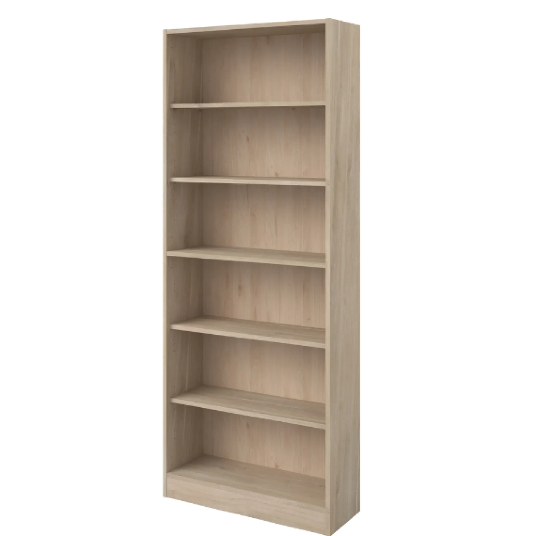 Hobby-Bücherregal 198 cm - 5 Fachböden - Eiche