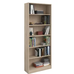 Hobby-Bücherregal 198 cm - 5 Fachböden - Eiche