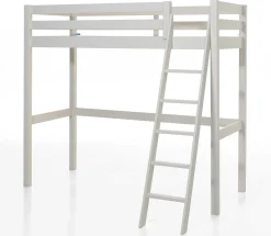 Hochbett Claire 90 x 200cm mit Schreibtisch - weiß