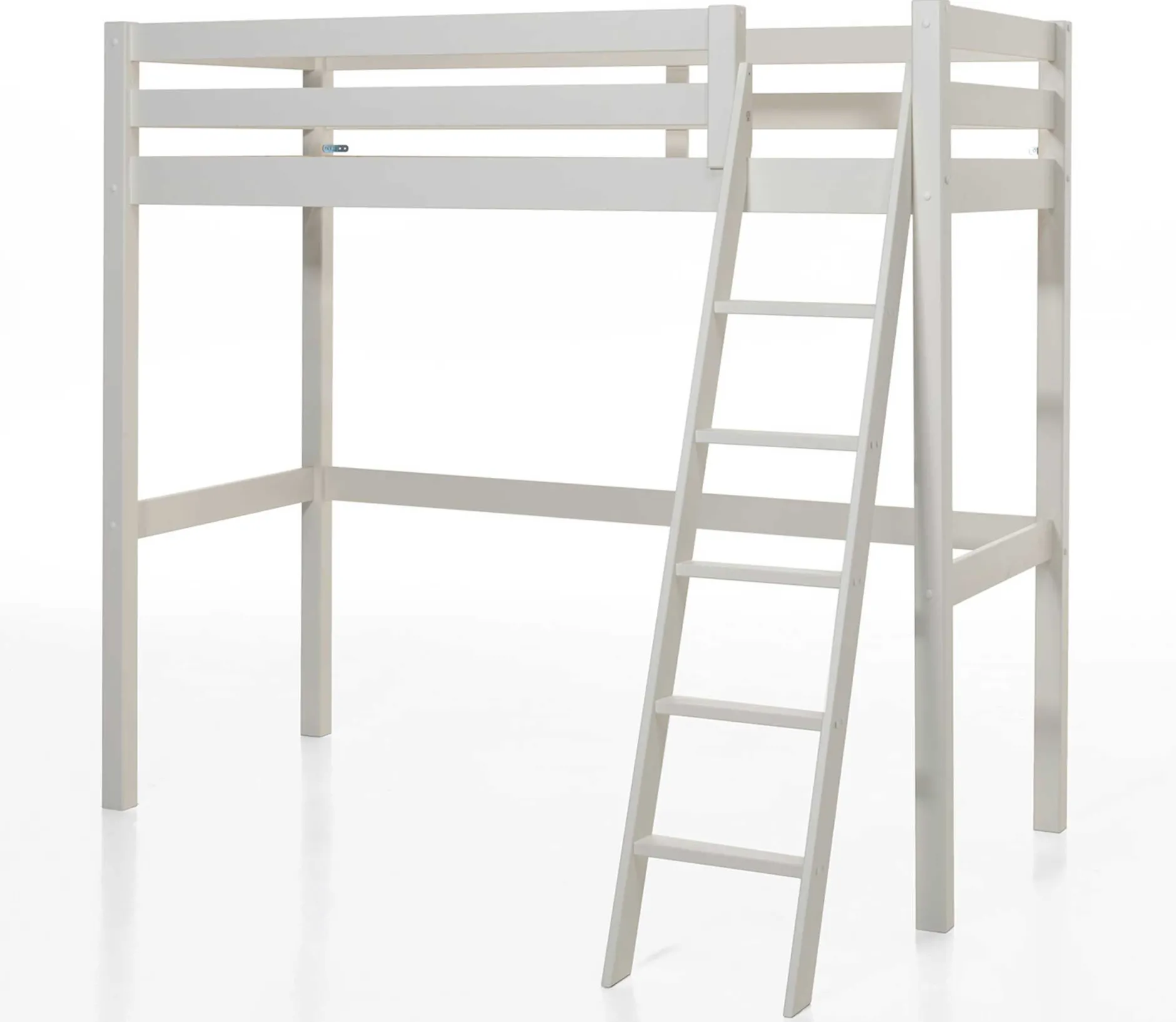 Hochbett Claire 90 x 200cm mit Schreibtisch - weiß