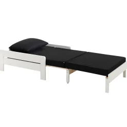 Hochbett Claire 140x200 mit Schlafsofa und Kommode - weiß