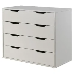 Hochbett Claire 140x200 mit Schlafsofa und Kommode - weiß