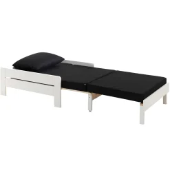 Hochbett Claire 90x200 mit Schlafsofa und Kommode - weiß