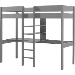 Hochbett Lena ohne Schlafsofa - grau