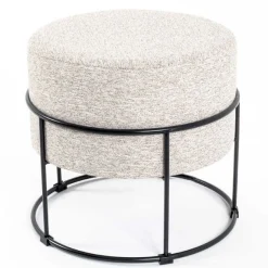 Hocker | Ø48 cm x 44 cm | Beige