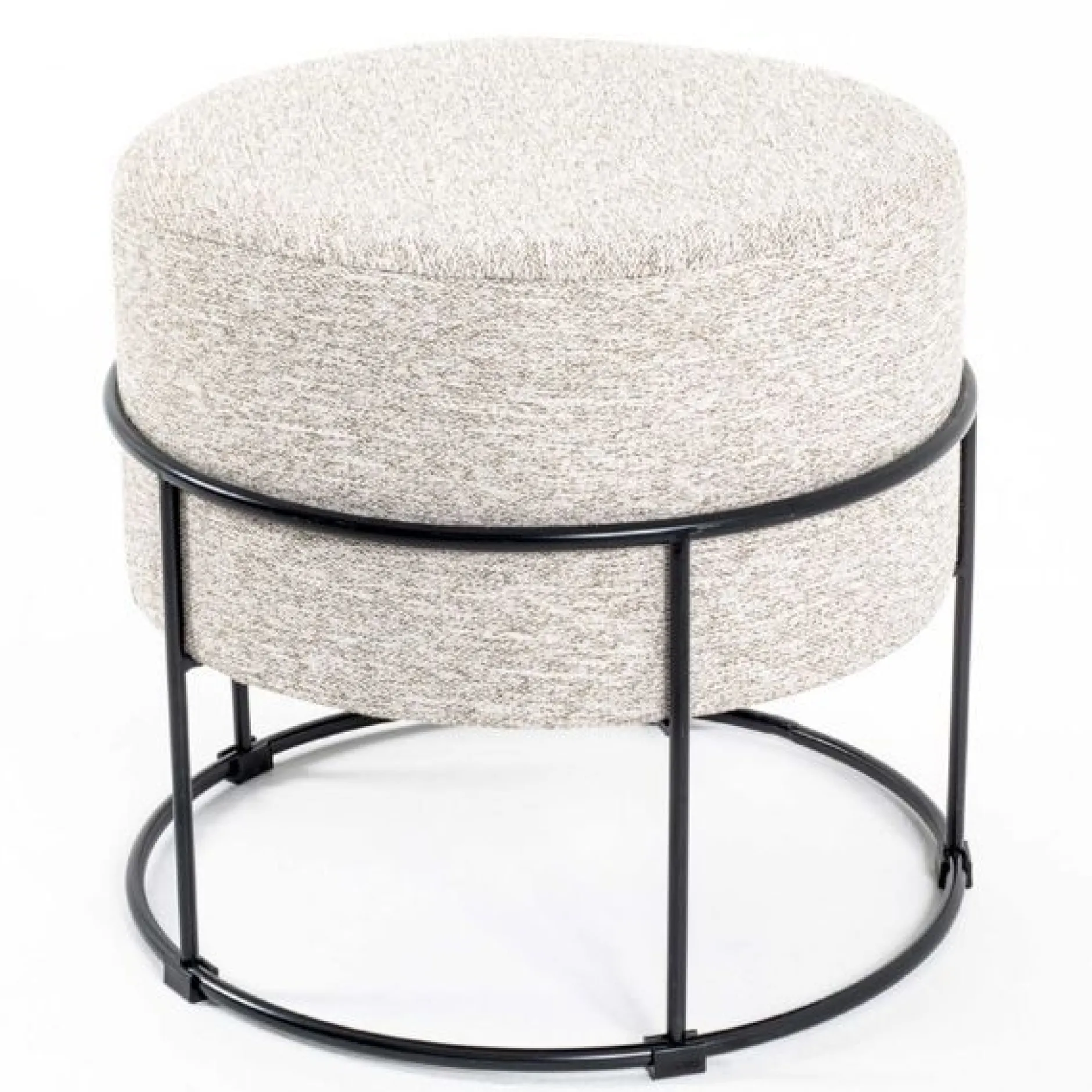 Hocker | Ø48 cm x 44 cm | Beige