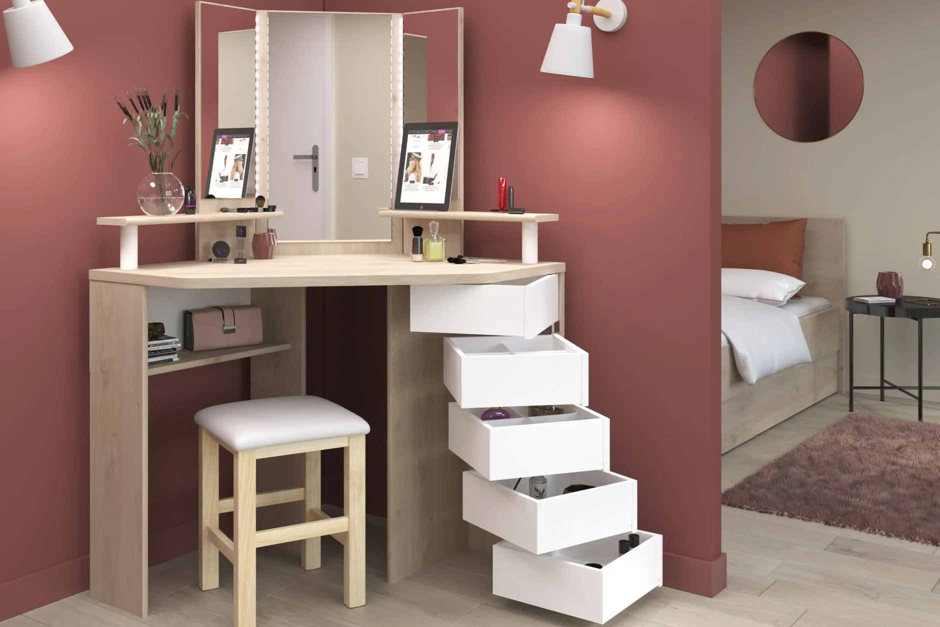 Hocker Sitty - Eiche