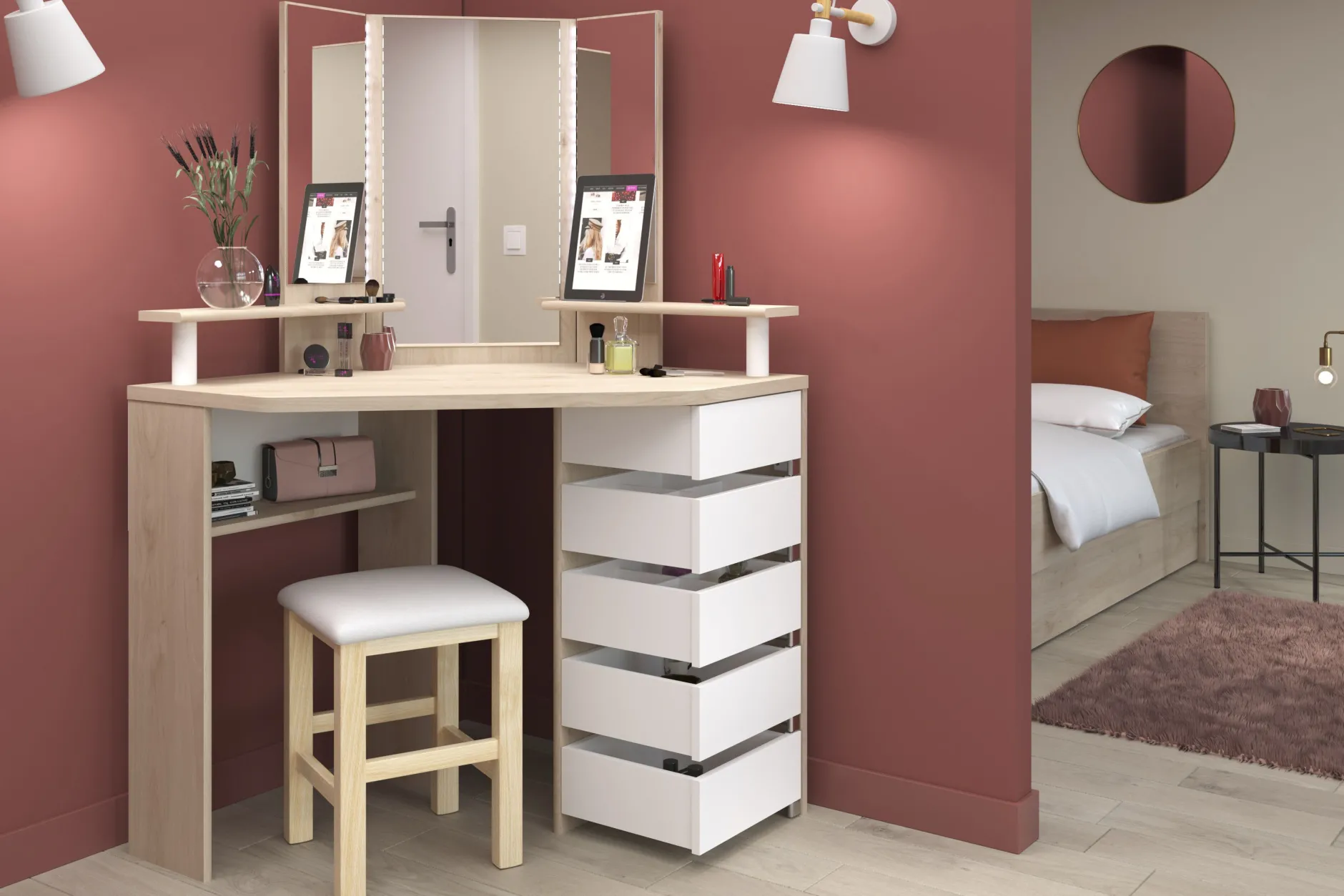 Hocker Sitty - Eiche