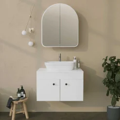 Hope Cabinet Badezimmerschrank | 100 % Hartfaserplatte | Weiß