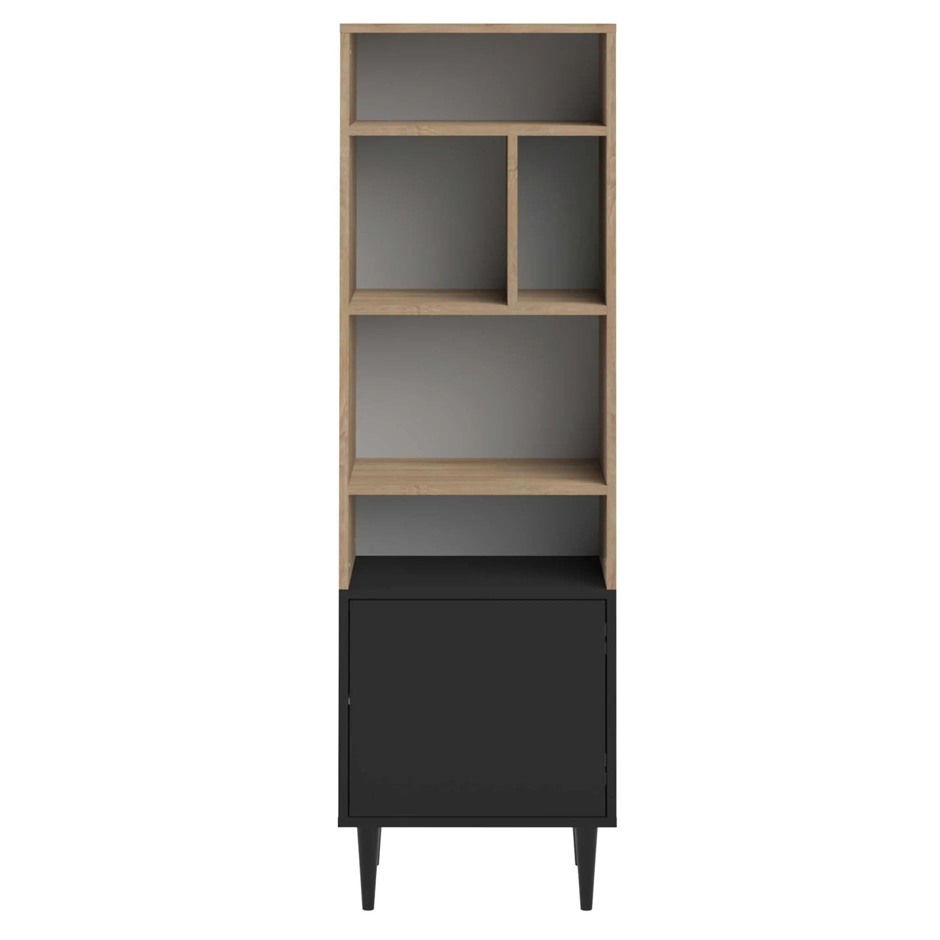 Horizon Bücherregal klein - Eiche/schwarz