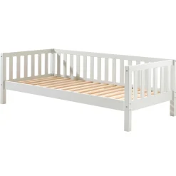 Hüttenbett Friedrich 90x200 Kiefer - weiß